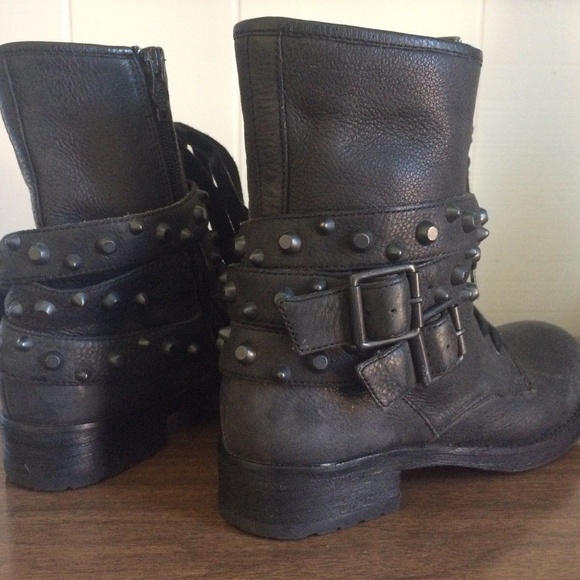 Women’s Ash Rem Black Leather Boots - Picture 7 of 8